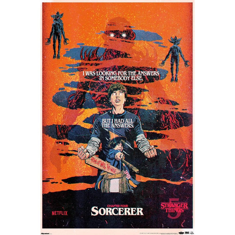 Netflix Stranger Things: Season 5 (2025) - Sorcerer Key Art Wall Poster, 34L" x 22.4W", Unframed Version
